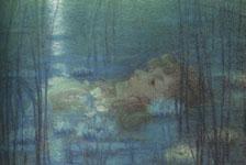 Офелия / Ophelia (portrait of Suzanne Reichenberg) 1900, Pastel, 43.5 x 50 cm