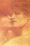 The Kiss, 1887. Chalk on paper