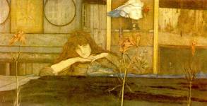 <I lock my door upon myself>, 1891. Oil on Canvas